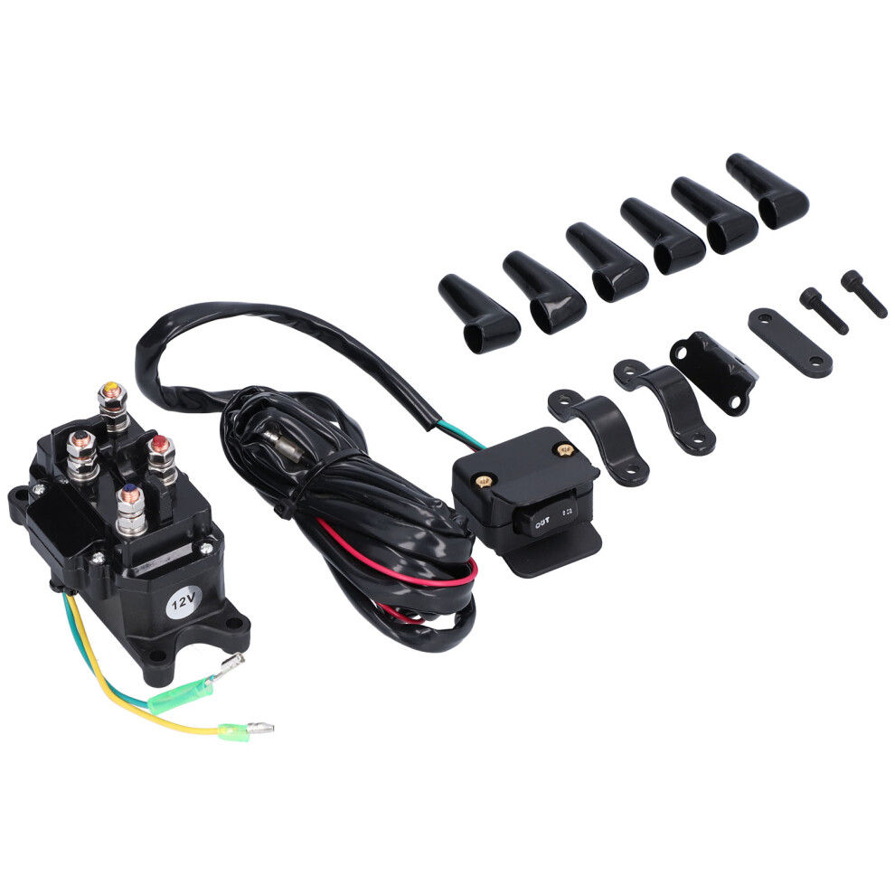 Atv Utv 12V 250A Winch Switch Mounting Brackets Contactor Relay Kit Australia 7631358455117