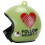 Casco per pollo in plastica 3,5x3,5x3,5 cm verde sicurezza 1