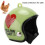 Casco per pollo in plastica 3,5x3,5x3,5 cm verde sicurezza 11