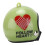 Casco per pollo in plastica 3,5x3,5x3,5 cm verde sicurezza 3