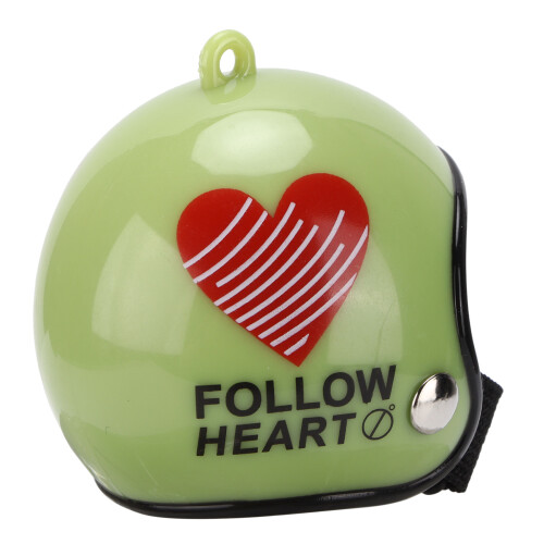 Casco per pollo in plastica 3,5x3,5x3,5 cm verde sicurezza 2
