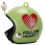 Casco per pollo in plastica 3,5x3,5x3,5 cm verde sicurezza 15