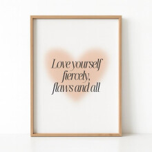(Book, Accessories and Love Your Flaws Poster) 50 Things to Do Alone: The Self-Love Challenge + Activity Book