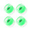 Roue de skateboard PU vert 60x45mm Flash 78A 4