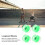 Roue de skateboard PU vert 60x45mm Flash 78A 8
