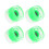 Roue de skateboard PU vert 60x45mm Flash 78A 16