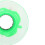 Roue de skateboard PU vert 60x45mm Flash 78A 12