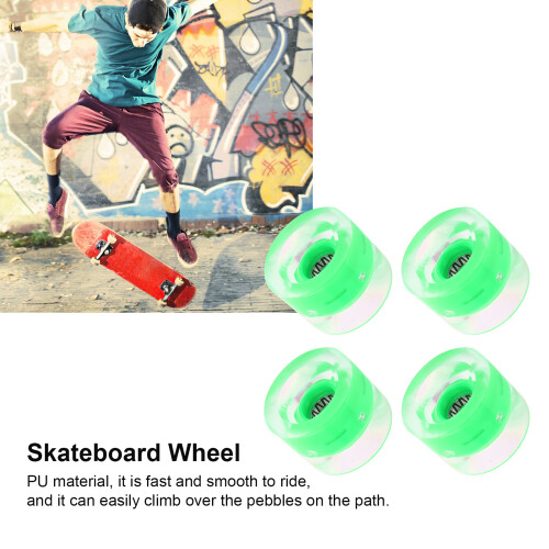 Roue de skateboard PU vert 60x45mm Flash 78A 2