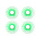 Roue de skateboard PU vert 60x45mm Flash 78A 14