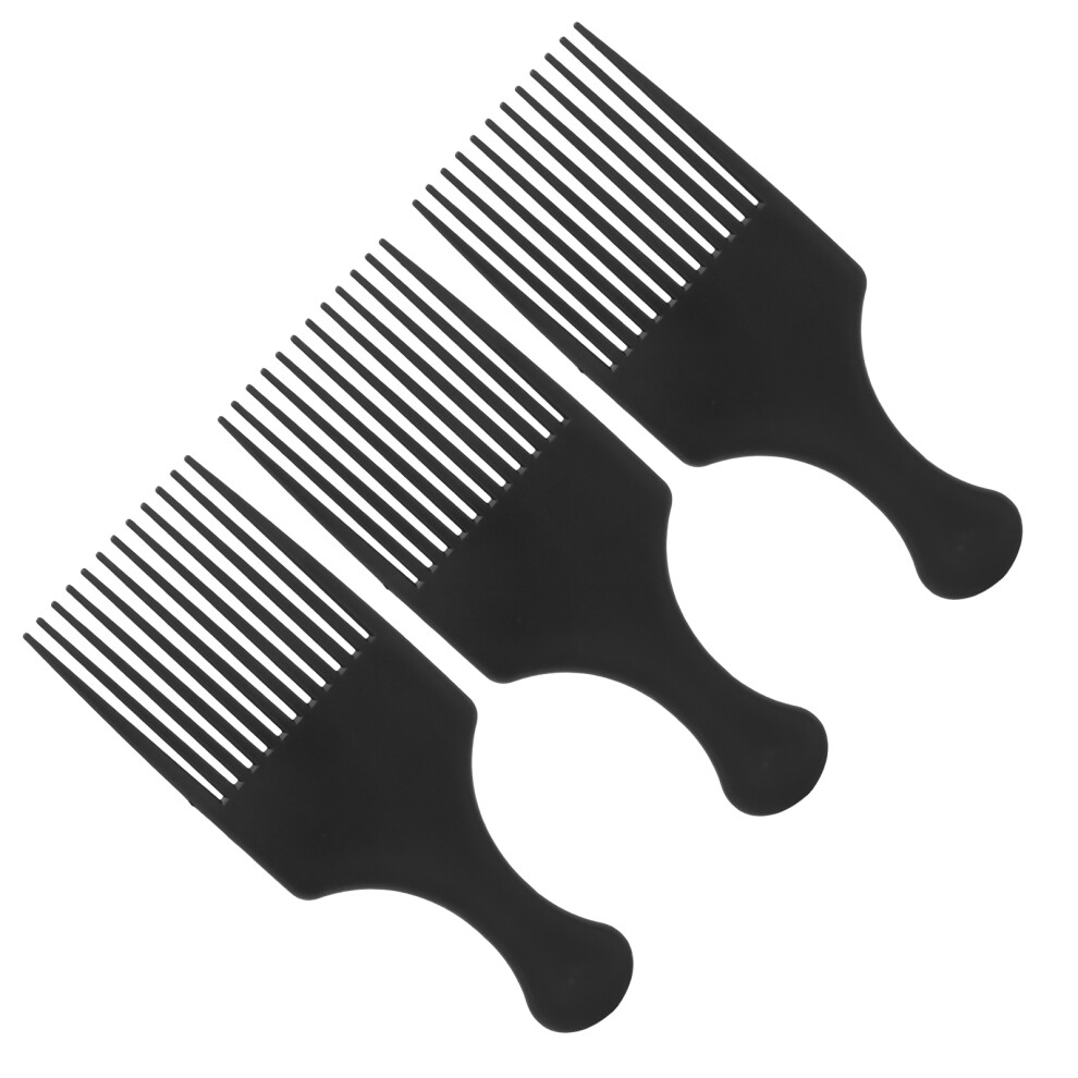 Portable 3pcs Salon-Quality Hair Pick Comb Set for Men Styling