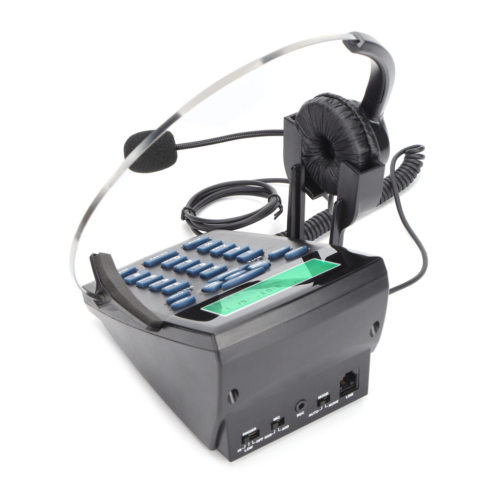 Ht820 Wired Telephone Headset With Omnidirectional Microphone For Office/Home 5091358461822