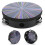 Hand Tambourine 8-inch with Colorful Rays Pattern Solid Wood Frame Double Row 1