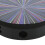 Hand Tambourine 8-inch with Colorful Rays Pattern Solid Wood Frame Double Row 4