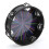Hand Tambourine 8-inch with Colorful Rays Pattern Solid Wood Frame Double Row 13