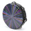 Hand Tambourine 8-inch with Colorful Rays Pattern Solid Wood Frame Double Row 15