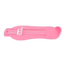 Pink Kids Shoe Sizer: Accurate Baby Foot Measuring Ruler Tool