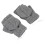 Fingerlose beheizte Handschuhe USB 16 cm / 6,3 in Grau 1