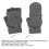 Fingerlose beheizte Handschuhe USB 16 cm / 6,3 in Grau 12