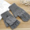 Fingerlose beheizte Handschuhe USB 16 cm / 6,3 in Grau 13
