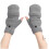 Fingerlose beheizte Handschuhe USB 16 cm / 6,3 in Grau 6