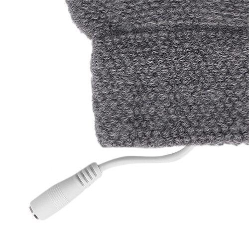 Fingerlose beheizte Handschuhe USB 16 cm / 6,3 in Grau 2