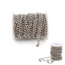 575 Silver Jewelry Chain 10M Roll, Elegant DIY Accessories