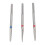 3-teiliges Nagelbohrer-Set aus Wolframstahl, 6