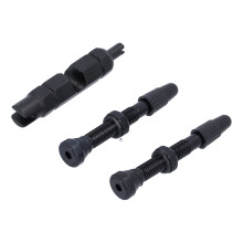 1,6 Zoll Aluminiumlegierung Tubeless-Ventil für Fahrrad, Schwarz