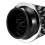 Hochdurchsatz-Kaltluftfilter-Einbausatz 76 mm Schwarz für Autos 3