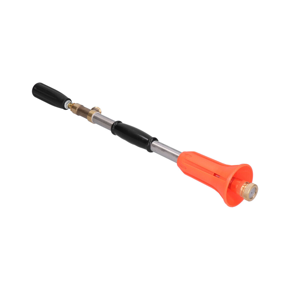 G1/2 Male Thread High Pressure Handheld Sprayer 8Cm Range Orange Red 7681358466477