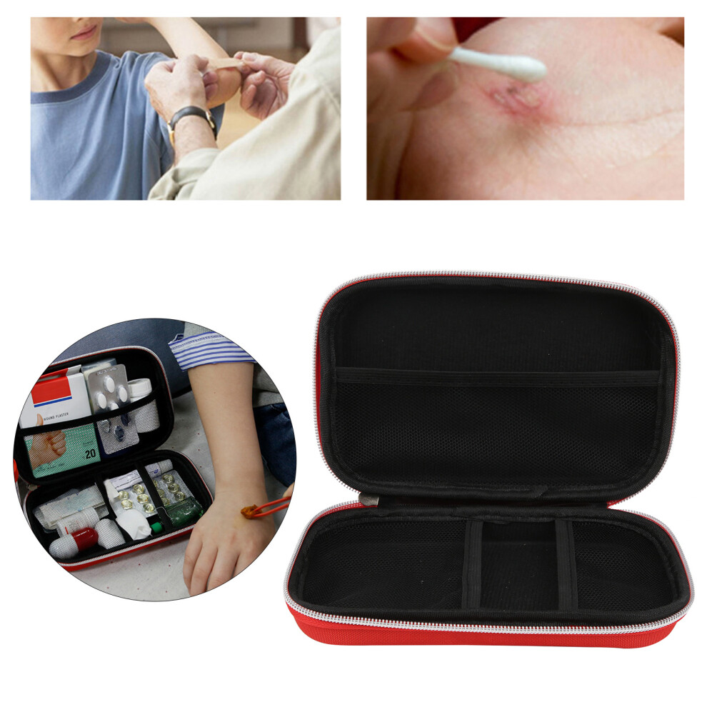 Red Portable Eva Emergency Kit Bag 19.5X12x5cm Compact First Aid Case