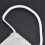 Women's Satin Triangle Wireless Bralette Deep V White One Size 9
