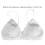 Women's Satin Triangle Wireless Bralette Deep V White One Size 7