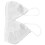 Women's Satin Triangle Wireless Bralette Deep V White One Size 16
