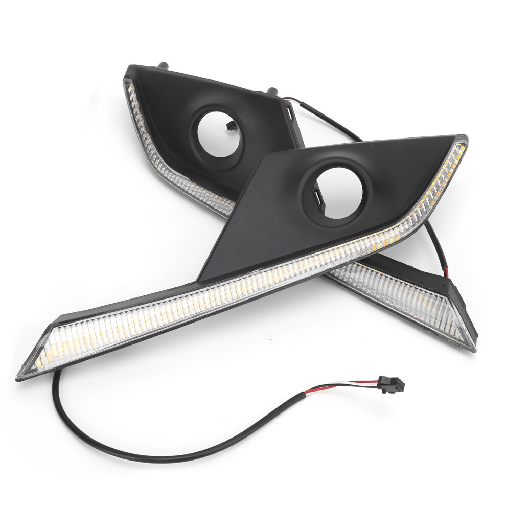 2Pcs Led Daytime Running Lights For Mazda Cxâ3 2016Â2019, White/Yellow 9311358467751