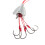4pcs Fishing Explosion Hooks Set with Weights 9#-13# in Storage Box 6
