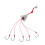 4pcs Fishing Explosion Hooks Set with Weights 9#-13# in Storage Box 5
