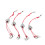 4pcs Fishing Explosion Hooks Set with Weights 9#-13# in Storage Box 9