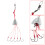 4pcs Fishing Explosion Hooks Set with Weights 9#-13# in Storage Box 3