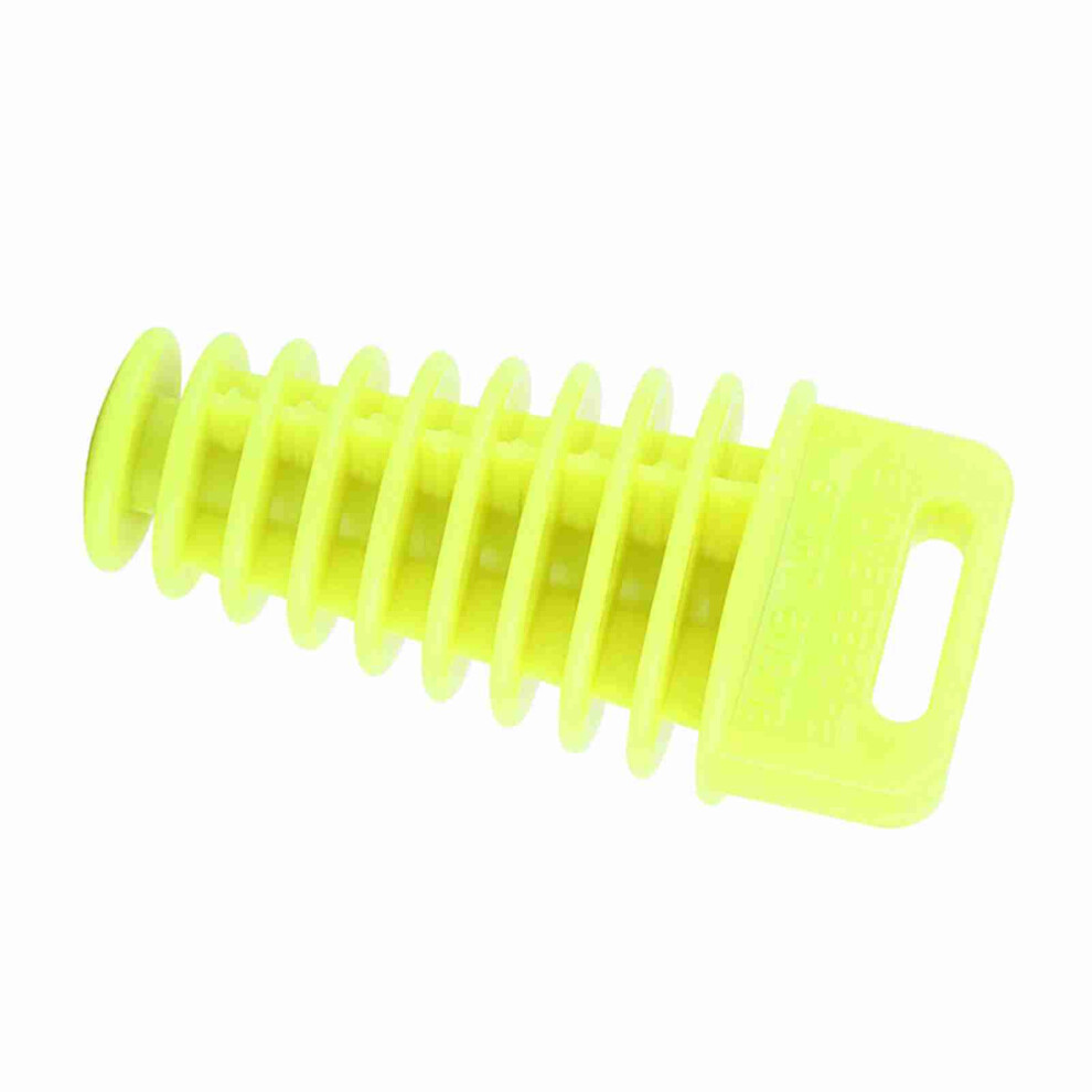 Motorcycle 2/4 Stroke Muffler Pipe Exhaust Silencer Bung Wash Plug Lime Yellow 7691358468418