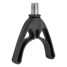 2pcs Black ABS U-Shape Fishing Rod Rest Holders, 6.7cm