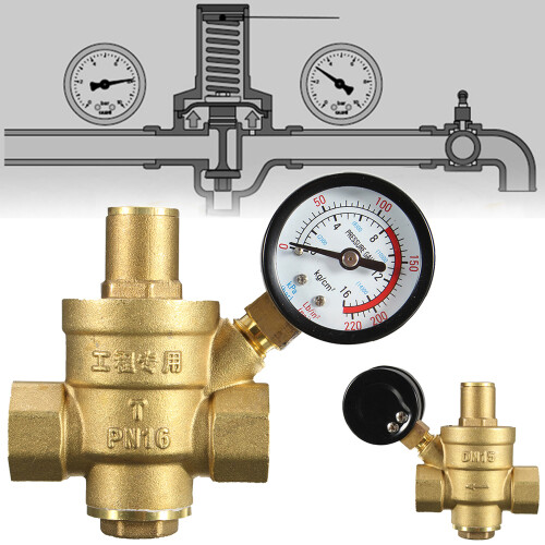 DN15 1/2 ”Messing Wasser Druck Reduzierung 2