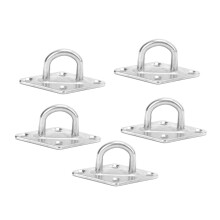 10Pcs M5 Stainless Steel Door Buckle Shade Sail Fixing Eye PlateAccessories