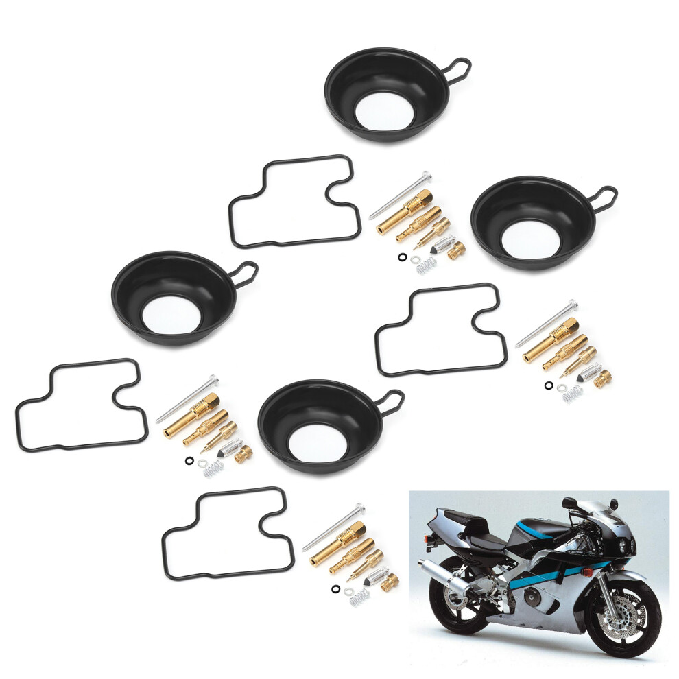 4 Sets Carburetor Repair Kit For Honda Cb400 & Cbr400 Motorcycle 6921358469360
