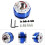 Universal 6 Hole Quick Release Steering Wheel Hub Adapter Blue 8.3-8.9cm 5
