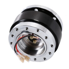 Universal 6 Hole Quick Release Steering Wheel Hub Adapter Black, 6.3-8.9cm