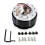 Universal 6 Hole Quick Release Steering Wheel Hub Adapter Black, 6.3-8.9cm 2