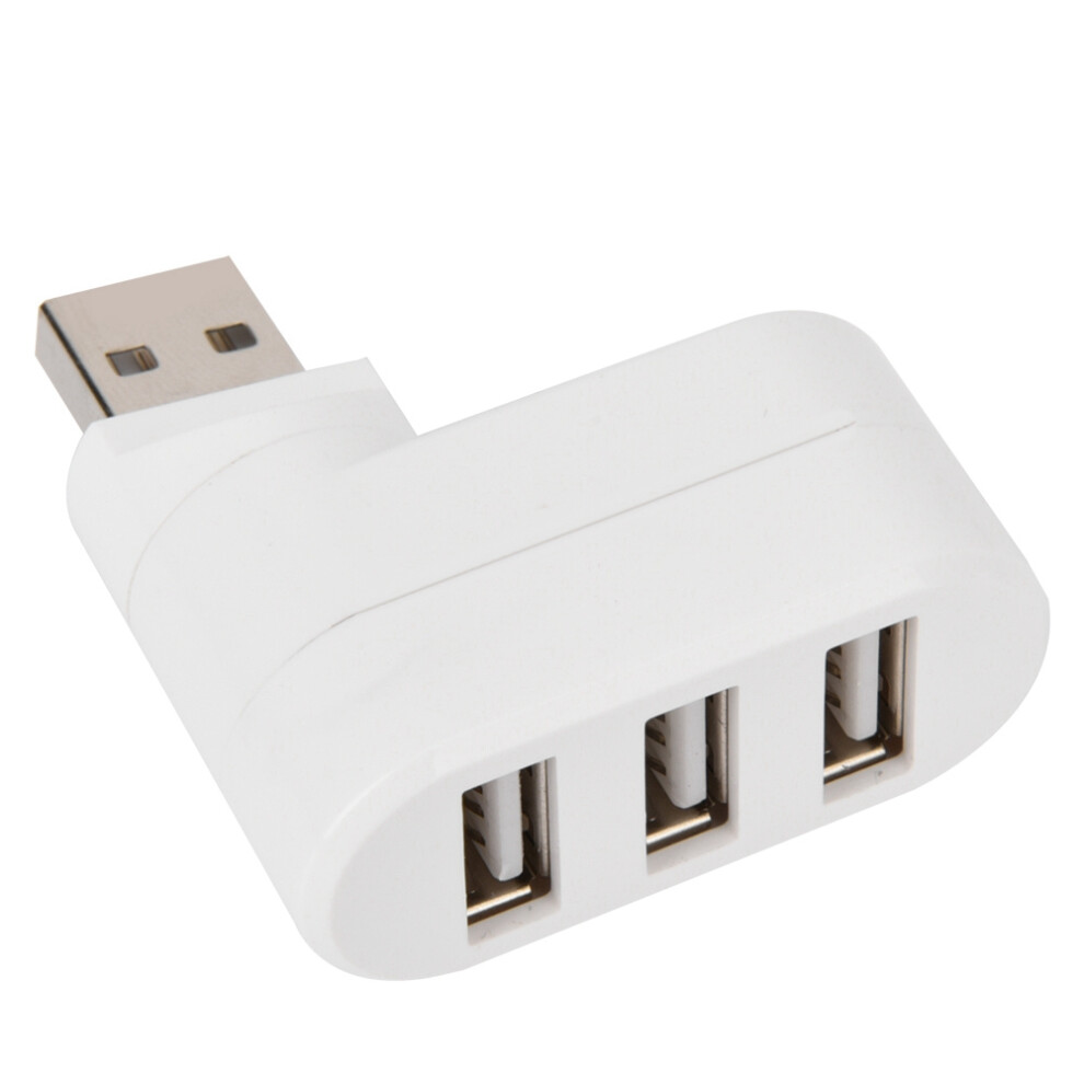 Usb 2.0 Mini Rotate Hub For Pc Notebook Laptop Mac - Multiple Ports White 7611358471546