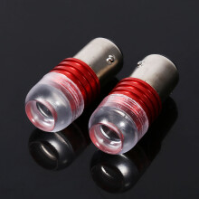 2Pcs Red 1157 2357 LED Strobe Flashing Brake Tail Light Bulbs 12V
