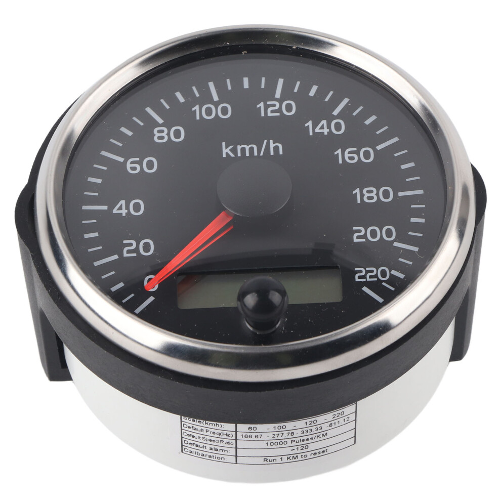 Ip67 85Mm Speedometer Lcd Display Adjustable 220Kmh For Vehicles 4231358472065